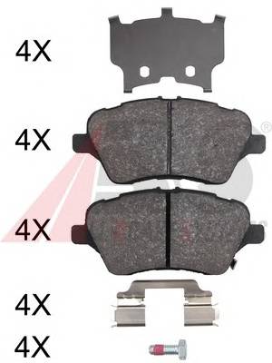 A.B.S. 37956 Комплект тормозных колодок,