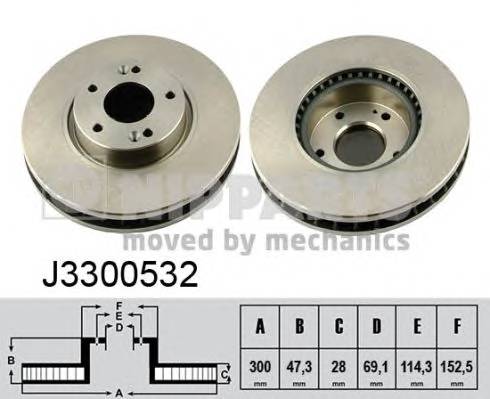 NIPPARTS J3300532 Тормозной диск