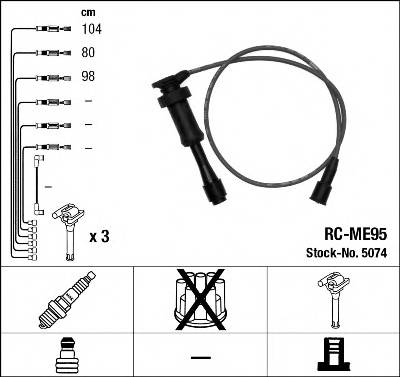 NGK 5074 Комплект проводов зажигания