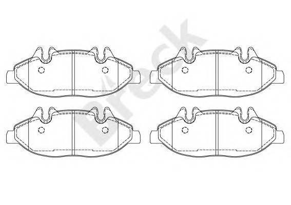 BRECK 24007 00 703 00 Комплект гальмівних колодок,