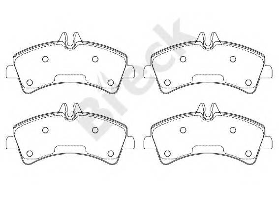 BRECK 292170070300 Дискові гальмівні колодки,