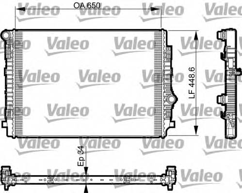 VALEO 735549 Радіатор, охолодження двигуна