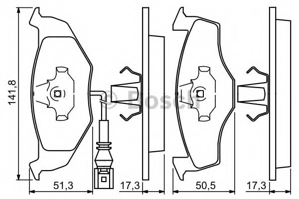 BOSCH 0 986 424 723 Комплект гальмівних колодок,