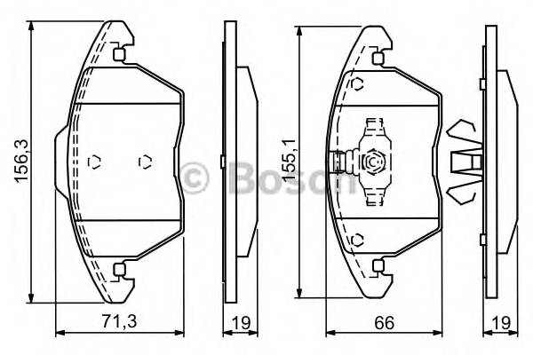 BOSCH 0 986 424 825 Комплект гальмівних колодок,