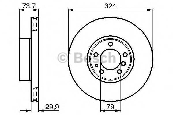 BOSCH 0 986 478 024 Тормозной диск