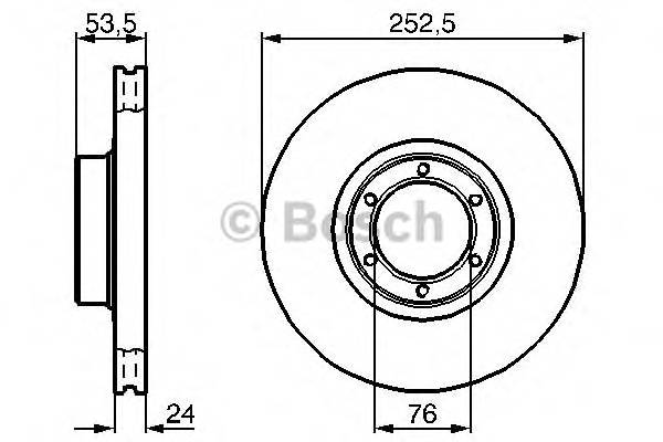 BOSCH 0 986 478 113 Тормозной диск