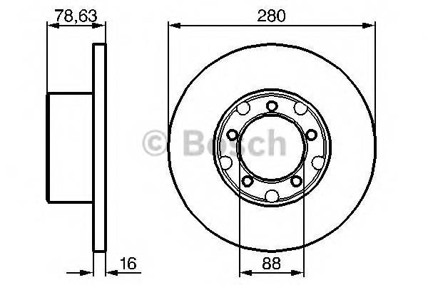 BOSCH 0 986 478 201 Гальмівний диск