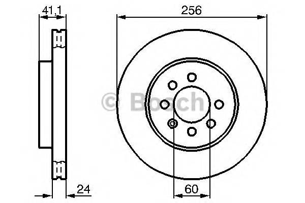 BOSCH 0 986 478 286 Тормозной диск