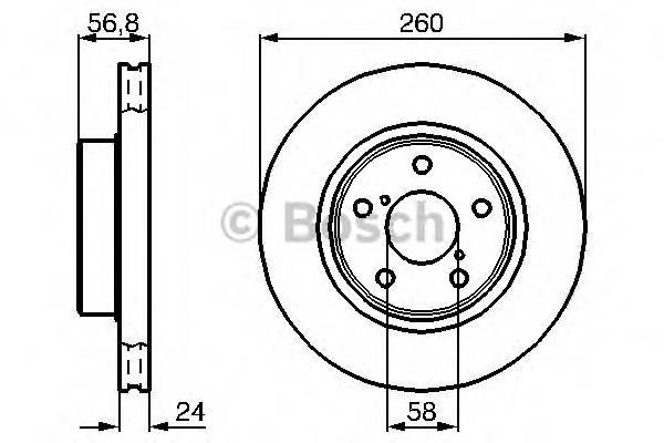 BOSCH 0 986 478 293 Тормозной диск