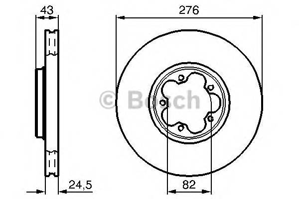 BOSCH 0 986 478 299 Гальмівний диск