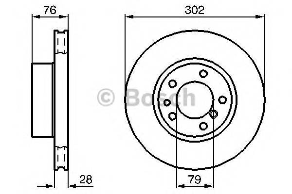 BOSCH 0 986 478 317 Тормозной диск