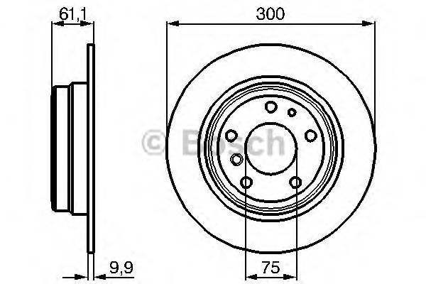 BOSCH 0 986 478 321 Гальмівний диск