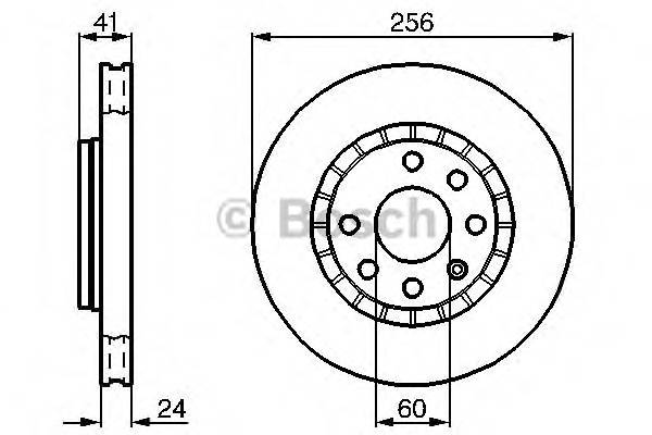 BOSCH 0 986 478 327 Гальмівний диск