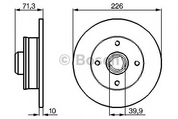 BOSCH 0 986 478 331 Тормозной диск