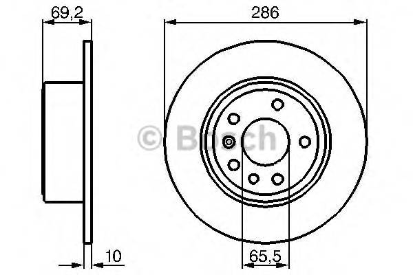 BOSCH 0 986 478 436 Гальмівний диск