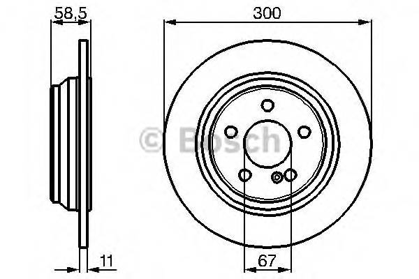 BOSCH 0 986 478 472 Гальмівний диск