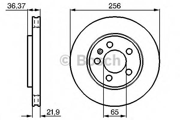 BOSCH 0 986 478 482 Гальмівний диск