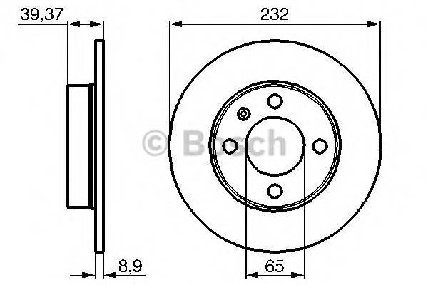 BOSCH 0 986 478 492 Гальмівний диск