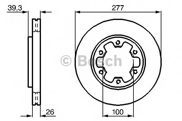 BOSCH 0 986 478 532 Тормозной диск