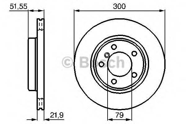 BOSCH 0 986 478 571 Тормозной диск