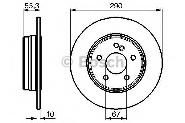 BOSCH 0 986 478 626 Тормозной диск