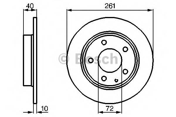 BOSCH 0 986 478 633 Тормозной диск