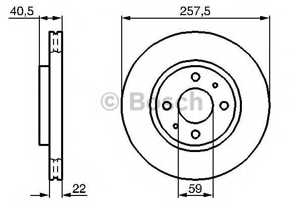 BOSCH 0 986 478 639 Тормозной диск