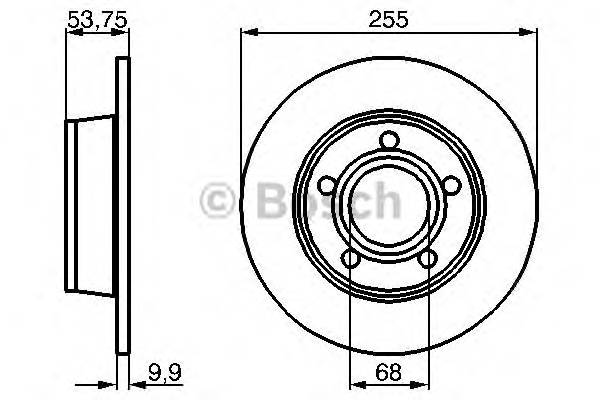 BOSCH 0 986 478 704 Тормозной диск