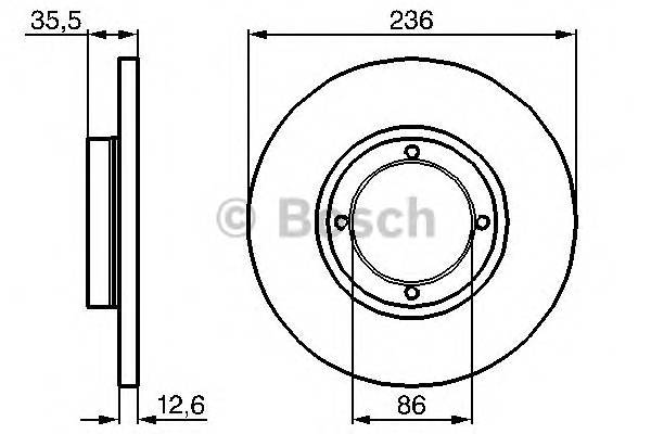 BOSCH 0 986 478 712 Тормозной диск