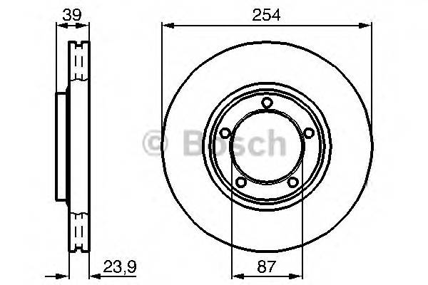 BOSCH 0 986 478 714 Тормозной диск