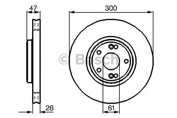 BOSCH 0 986 478 743 Тормозной диск