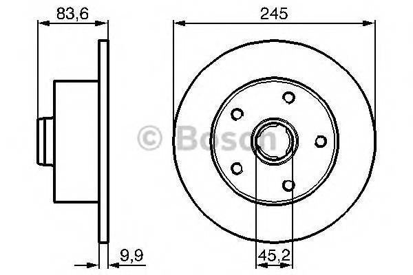 BOSCH 0 986 478 759 Тормозной диск