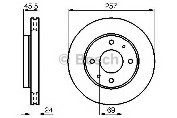 BOSCH 0 986 478 774 Тормозной диск