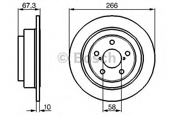 BOSCH 0 986 478 799 Гальмівний диск