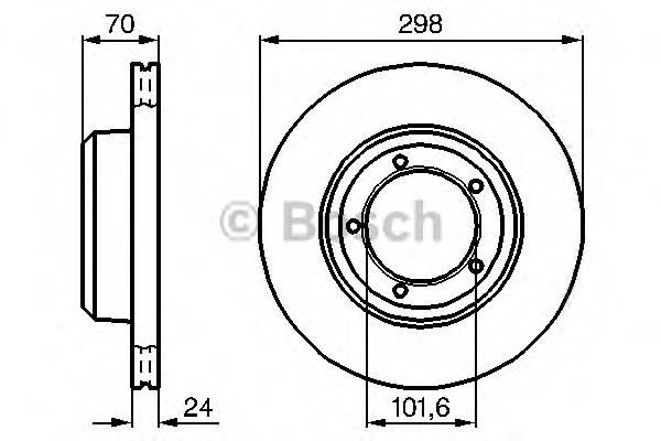 BOSCH 0 986 478 824 Тормозной диск