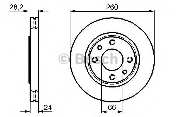 BOSCH 0 986 478 830 Тормозной диск