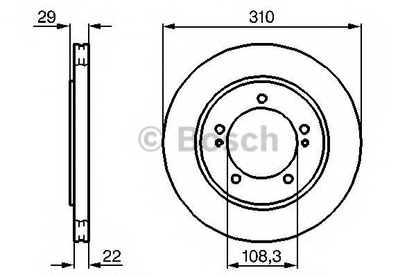 BOSCH 0 986 478 839 Гальмівний диск