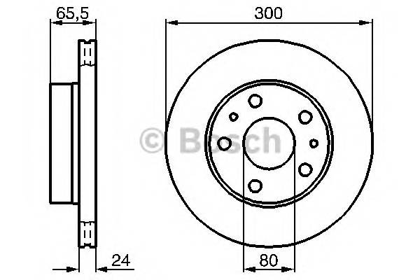 BOSCH 0 986 478 842 Гальмівний диск