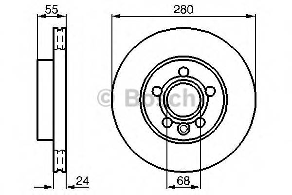 BOSCH 0 986 478 846 Гальмівний диск