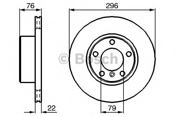 BOSCH 0 986 478 848 Гальмівний диск