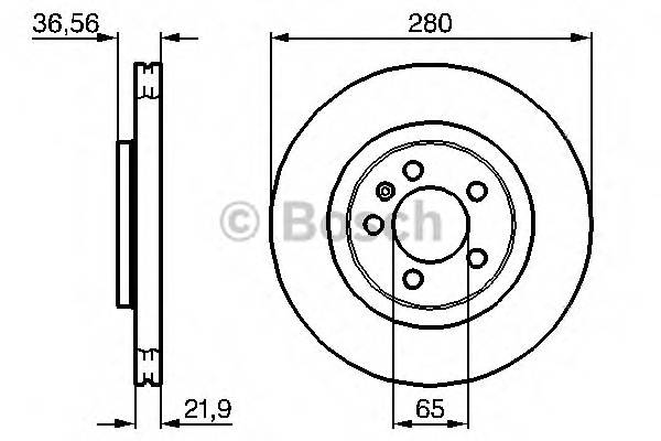 BOSCH 0 986 478 852 Тормозной диск