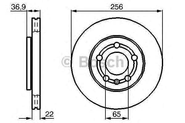 BOSCH 0 986 478 853 Гальмівний диск