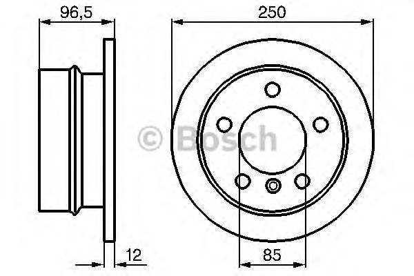 BOSCH 0 986 478 863 Гальмівний диск