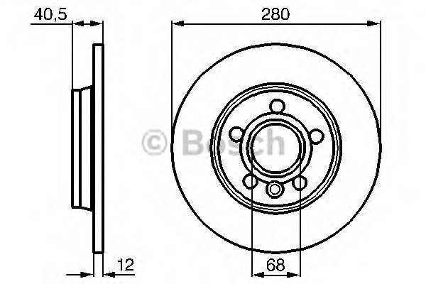 BOSCH 0 986 478 871 Тормозной диск