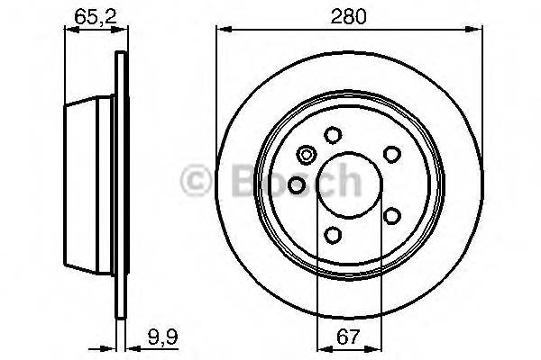 BOSCH 0 986 478 873 Гальмівний диск