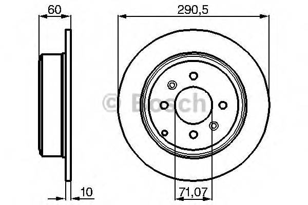 BOSCH 0 986 478 877 Тормозной диск