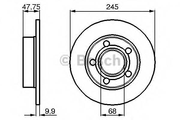 BOSCH 0986479B56 TARCZA HAM BOSCH