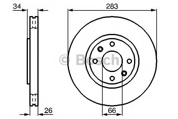 BOSCH 0 986 478 979 Гальмівний диск