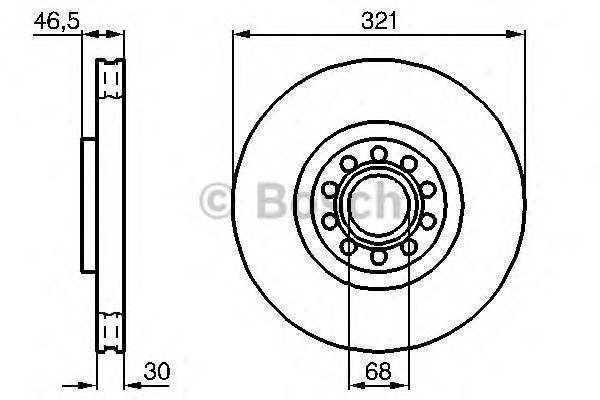 BOSCH 0 986 478 985 Гальмівний диск