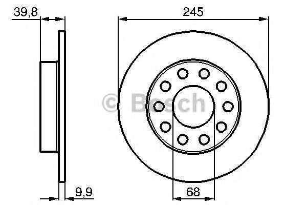 BOSCH 0 986 478 986 Гальмівний диск